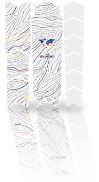 unleazhed Bike Protection BP01 S | Rahmenschutzfolie für Fahrräder| Made in Germany|Für Ober- oder Unterrohr| 10 -teiliges Rahmenschutz-Set