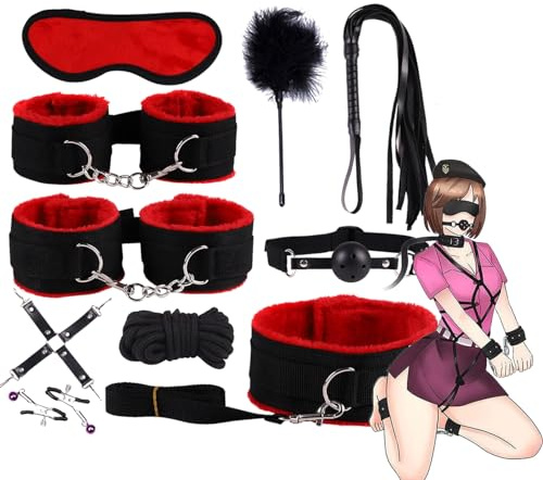QiKKago Tuta 10 Pezzi In Nylon Rosso Alla Moda, Mostra Un Fascino Sportivo, Regalo Originale Per Uomini E Donne
