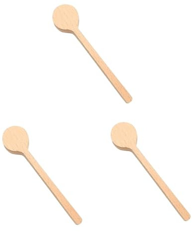 SEWOART 3pcs Nessie Spoon Elm Walnut DIY Semi-Finished Spoons Natural Wood Self-Feeding for Boys and Girls