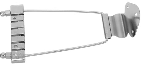 BESTonZON Saitiger Saitenhalter Aus Robustem Zinklegierung in Silber Gitarre Und Bass Stabile String-spannung Saitenabstand Kompatibel Als Ersatz Für Defekte Gitarren Kleinteile