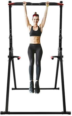 TONFEION Turnstange 200KG, Dip Barren Reckstange Indoor Gymnastik Turnreck Training Bar Horizontale Trainingsgeräte für Stange Freistehend Heim-fitnessstudio, Höhenverstellbar 1.75-2.3m (1.16x1.33m)