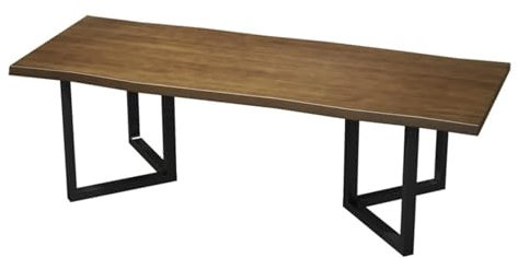 IMYOGI Exquisiter Computertisch aus Massivholz mit 5 cm Dicker Schreibtischplatte, multifunktionaler Bürotisch für Zuhause und Gaming, großer Schreib- und Esstisch, 160 x 70 x 75 cm