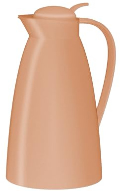 alfi ECO Isolierkanne 1,00 l, 12 h heiß, Hartglaseinsatz, soft apricot