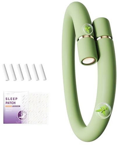 Refillable Insect Repellent Bracelet,Mosquito Repellent Bracelet (DEET-Free),Contains 6 Essential Oil Refills (2 per Pack)+Sleep Patches,Lemongrass, Lemon, Citrus extracts:Child & Adult - Safe (Green)