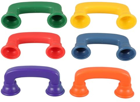 TOYANDONA 6pcs Lightweight Abs Plastic Kids Phones for Classroom Use with Attractive Design, Enhancing Communication Skills and Simulating Real Telephone Scenario for Kids Comprehension