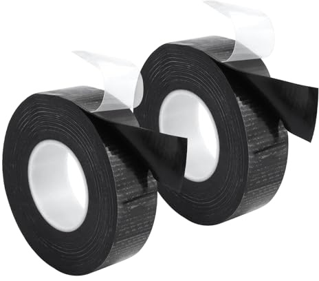 Lot de 2 rubans isolants auto-soudants - 5 m - Auto-soudant - En caoutchouc - Étanche - Vulcanisation pour tuyau - Réparation d'urgence - Isolation des câbles
