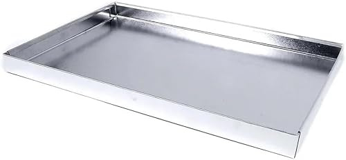 Prestivio Aschekasten für Gartengrill Grillzubehör wetterfest hitzebeständig langlebig passend BBQ Holzkohle Gasgrill einfache Reinigung stabil 50x30 cm