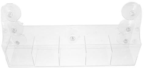 UKCOCO Etagère de Réfrigérateur à Ventouses Séparateur de Porte pour Ranger Épices Bocaux Canettes Organisateur Intérieur Transparent