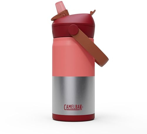 CamelBak Thrive Flip Straw Kids Water Bottle 12oz, Demi Blush
