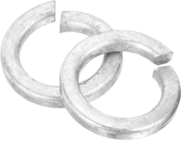 QUARKZMAN Arandela De Seguridad De 5/8, 100Pcs Arandelas De Seguridad De Acero Al Carbono Arandelas De Anillo Dividido Para Tornillos Maquinaria Gris
