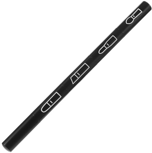 INOOMP Pincel de Maquillaje Negro, Brocha Multifuncional Portátil Cerdas Gruesas para Sombra de Ojos, Cejas y Labios, Compacto y Ligero para Maquillaje Diario y Viajes