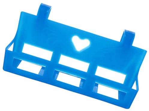 Zerodeko Porta Fiori da Tavolo in Plastica Blu Ganci Appendibili, Supporto Riutilizzabile per Fiori e Piante per Compleanni e Festività