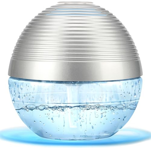 ap airpleasure Water-Based Purifier Air Washer, Air Revitalizer & Freshener, Air Fresher with 6 Colorful lights for Rooms (Silver)