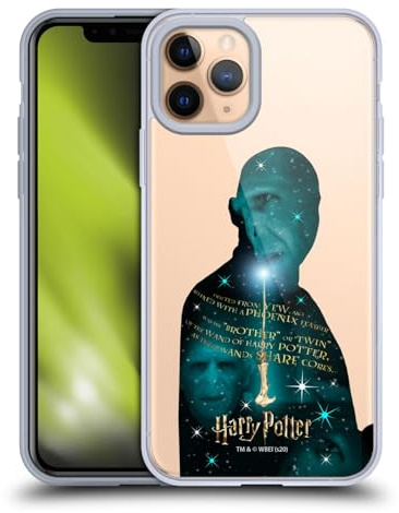 Head Case Designs Officially Licensed Harry Potter Voldemort Yew Wand Deathly Hallows XXXVIII Gel Case [Military Grade Protection] Compatible with Apple iPhone 11 Pro and Compatible with MagSafe