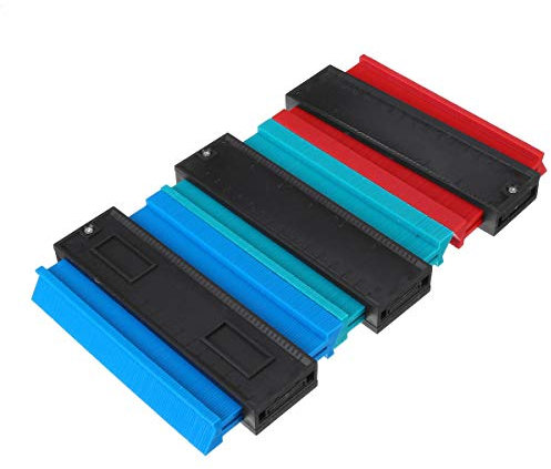 DIMENXONG Bricolaje y Herramientas Calibrador de Perfil de Contorno de 140 mm de 6 Pulgadas Medir Regla de Contorno ABS (Color : Red)