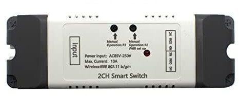 WiFi Switch Smart Opener APP Remote Controller for Garage Door Gate Supprot Home EWelink Control + RF 433MHz (Color : AC85-250V)