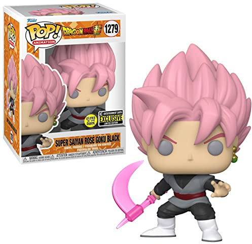 Funko Pop Dragon Ball Super Pop Figures Rose Goku Black #1279 Pop Exclusive Edition - Son Goku Figure - Glow in the Dark