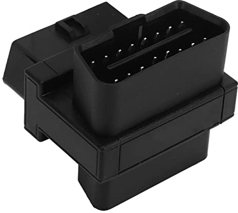 OBD-Splitter-Anschluss, Tragbarer 16-poliger OBD2-Adapter, Langlebig, Einfach zu Bedienen, 16-poliger Stecker auf 2 Weibliche ABS-Taschengröße für Diagnose-Extender