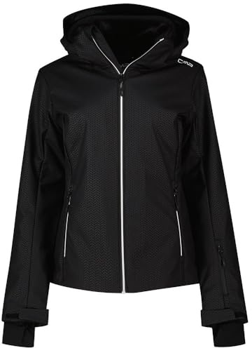 CMP - Damenjacke mit Kapuze und Reißverschluss, Schwarz, XXS