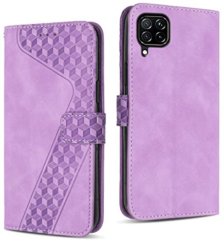 YIRRANZD Funda para Huawei P40 Lite, Funda Tapa Libro Movil Carcasa PU Cuero [Ranura para Tarjeta], Flip Caso Cubierta Case Funda para Huawei P40 Lite (Morado)