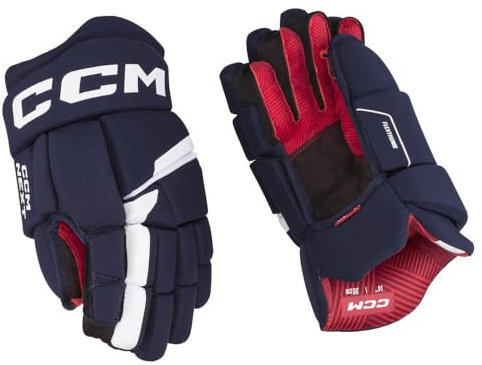 CCM Next Eishockey Handschuhe Senior (Navy/Weiß, Größe: 13)