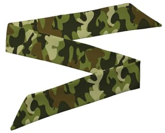 BBTDIN Camouflage Handbag Scarf Come Neckerchief Camouflage Purse Handle Scarves Come Necktie NSF01 (A1)