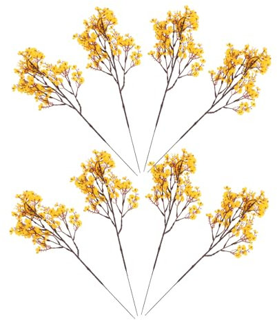 CORHAD 8stücke Teiliges Realistische Gypsophila Kunstblumen Bouquet Für Dekoration Künstliche Blumen Für Schlafzimmer Wohnzimmer Büro Fensterbank Und Balkon Pflegeleicht Und