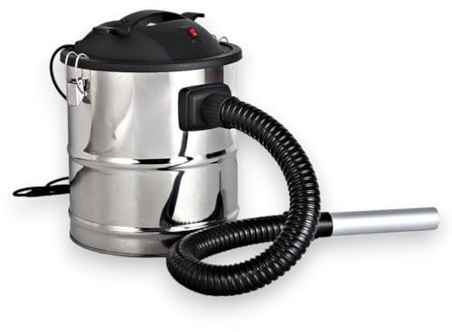 Briconess.com Aspiratore per camino aspiracenere 18 lt in acciaio inox 1000W con filtro in tnt