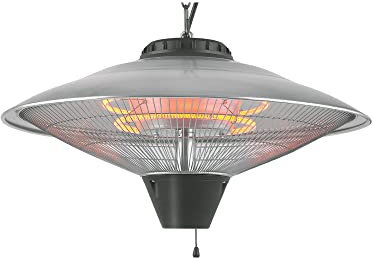 Chauffage à quartz d'extérieur 2100 W, installé au plafond, idéal pour chauffer les espaces extérieurs et profiter des saisons froides.