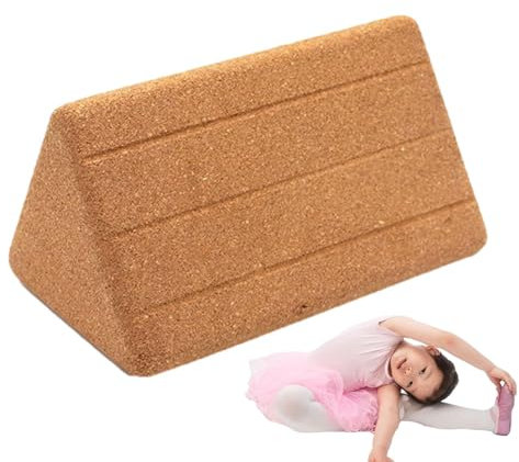 Yoga-Korkblöcke - Yoga Blöcke für Anfänger, Yoga-Block-Kork | Dreieckiger Yoga-Stein, Hochdichtes und umweltfreundliches Yoga-Zubehör, ideal für Yoga, Pilates, allgemeine Fitness und Stretching