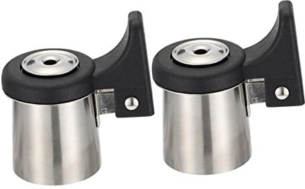Warmhm 2pcs Whistling Kettle Flute Kettle Accessories Stainless Steel Water Boiling Alarm Flute for Tea