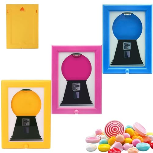 Cadre De Distributeur De Bonbons Muraux, Machine à Couronne De 6,5 Pouces dans Un Cadre Photo pour Les Bonbons, Les Noix, Les Friandises pour Chiens Et Chats, Se Tenir sur La Table du Distri 3 Colors