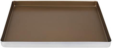 Teglia Forno 40x30 cm, Pirofila Antiaderente in Lega di Alluminio, Resistente e Leggera - Rivestimento Oro Antigraffio, Facile da Pulire, Ideale per Dolci e Arrostire