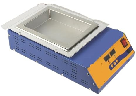 Cacerola de soldadura, Crisol sin plomo pantalla Digital 1500w estaño fundido 11,3 KG temperatura ajustable horno de fusión estufa cuadrada para soldar
