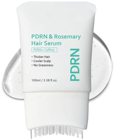 PDRN Reedle Shot Brush Hair Serum, Cooling & Refreshing Scalp Care with Vegan PDRN, Caffeine, Thickening & Nourishing Serum for Women Men, Lightweight & Non-Greasy Daily Scalp Solution，1
