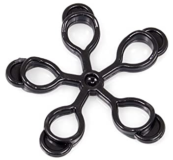 AFH Finger Expander | Hand Exerciser | Hand Trainer | Handmuskeltrainer | PREMIUM QUALITÄT | Widerstand: extra-stark | schwarz