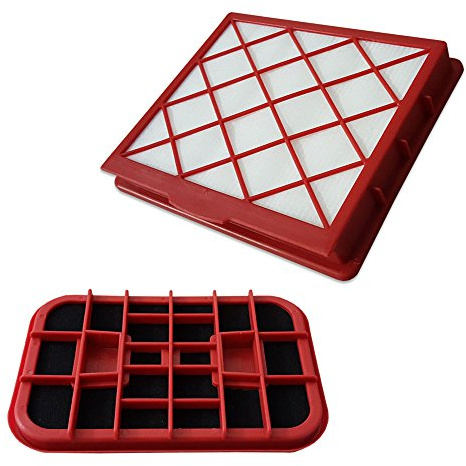 PakTrade Set di Filtri Filtro HEPA + Filtro a Carbone per Aspirapolvere Compatibile con Lux 1, Lux1, Classic, Royal, D 820, D820, Staubcontainer