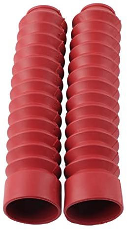 Fydun Motorcykel främre gaffeldd 230x28mm gummi stötdd damasker stövel(röd)