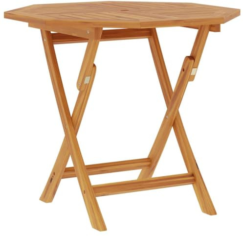 vidaXL Teak Massiv Gartentisch Klappbar Tisch Klapptisch Esstisch Holztisch Terrassentisch Balkontisch Gartenmöbel Garten 85x85x76cm