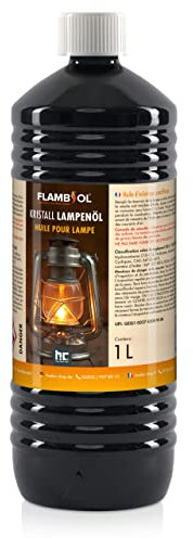 Höfer Chemie 1 Liter FLAMBIOL® Lampenöl für Öl-Lampen, Petroleum Lampen & Gartenfackeln