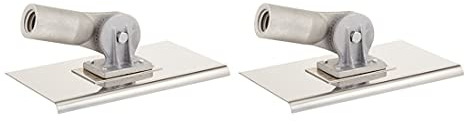 Kraft Tool Co. 10 in. x 6 in. Walking Edger with 3/8 in. Radius with Threaded Socket Bracket, 2-Pack (CC350-2)