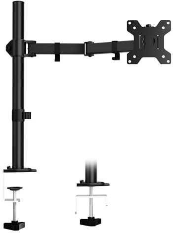 ERGOMAKER Monitor Halterung Ergonomischer für 13-27 Zoll Bildschirm | Ergonomischer Bildschirmhalterung,Gaming Monitorhalterung,360° Drehbar,Kabelmanagement,VESA 75x75/100x100,8 kg