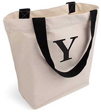 Cottonbagjoe Shopper Baumwolltasche 45x38x16 cm – Stofftasche mit Reißverschluss Innentasche, stabile Canvas Einkaufstasche mit Bodenfalte & langen Henkeln – OEKO-TEX® STANDARD 100
