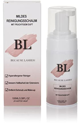 Wimpernshampoo Lashshampoo Reinigungsschaum Cleanser Foam Reinigung Make-up Entferner Schaum Wimpernverlängerung 100ml Sensible Haut Mousse
