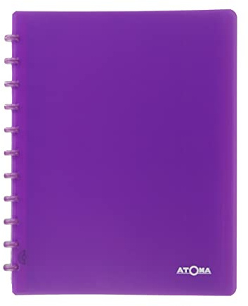 ATOMA Notizbuchsystem - Show Album - A4 - lila - 30 transparente Hüllen