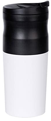 TEmkin Coffee Maker Coffee Pot Portable Coffee Machine Mini Electric Coffee Grinder Maker Milling Coffee Bean Grinding Stainless Steel Cup USB Charging (Color : White) (White)
