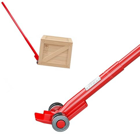 Hebelstange mit Rollen Schwerlast-Hebebrechstange mit Flachem Kopf, 6/8/10 T Tragfähigkeit, Hebelstange mit Rädern, Industrielle Hebe und Handhabungsausrüstung ( Size : 10T/22000lb )