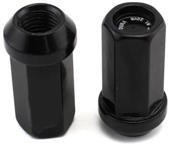Cttabkl Kompatibel Mit Toyota Radmuttern M12x1,5 Auto-Tuning-Lock-Radmuttern 42mm Radschrauben Radmuttern 20St Radschraubenmuttern(Black)