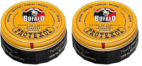 BÚFALO - Protexol Grasa de Caballo Lata Nº 3 Incoloro, 75 Ml (Paquete de 2)