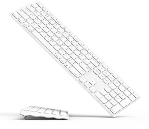 Teclado Bluetooth inalámbrico con teclado numérico para Apple Mac OS, recargable, funciona con iMac, Mac mini/Pro, MacBook Air/Pro, iPad